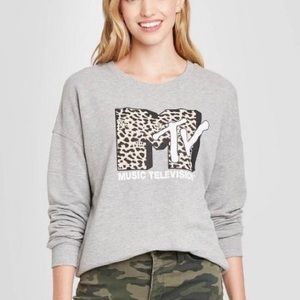MTV Cheetah Print Sweatshirt